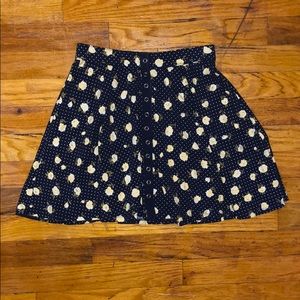 SOLD: Urban Outfitters floral skater skirt